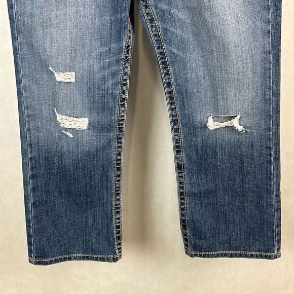 NEW Cruel Denim Skylar Jeans Sky-High Rise Crop Sz 28/5 Distressed Stonewash 26" - Picture 6 of 6